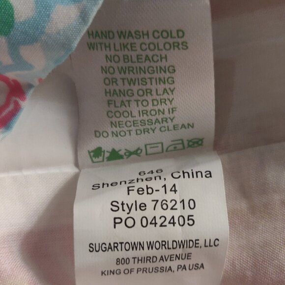 Lilly Pulitzer Franco Patchwork Strapless Tie Back Mini Dress SIZE 4 - Picture 6 of 8